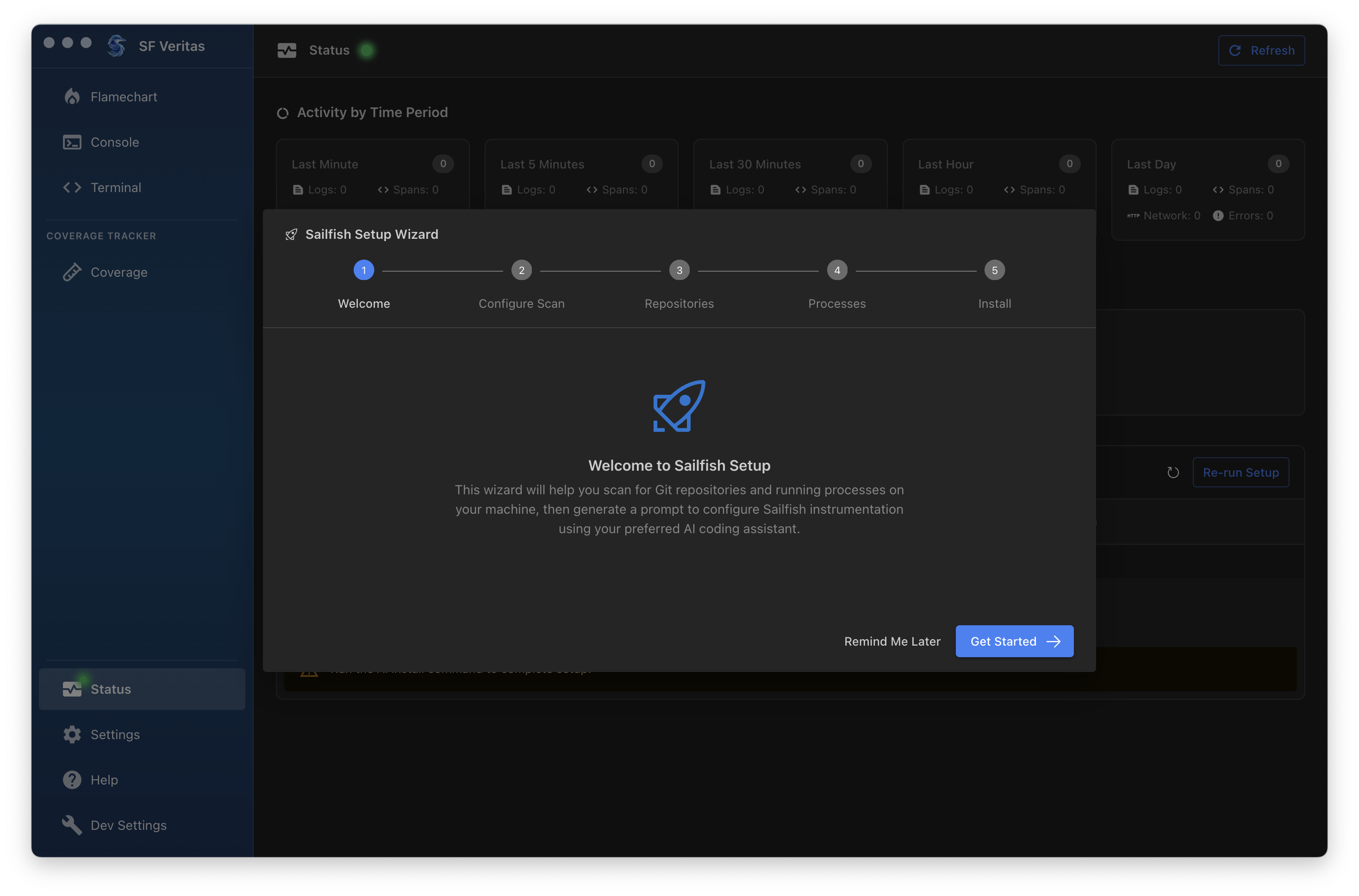 Setup Wizard Welcome